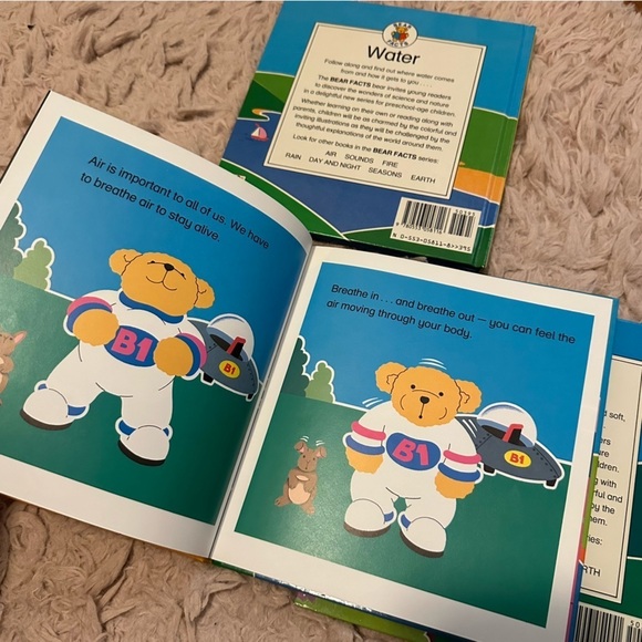 David Bennett Book Lot Bundle 80s Kids Bear Educational Water Air Sounds VTG - Picture 11 of 11